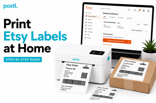How to Print Etsy Shipping Labels at Home (Step-by-Step Guide) - Postl