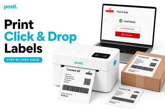How to Print Royal Mail Click & Drop Labels at Home (Step-by-Step Guide) - Postl
